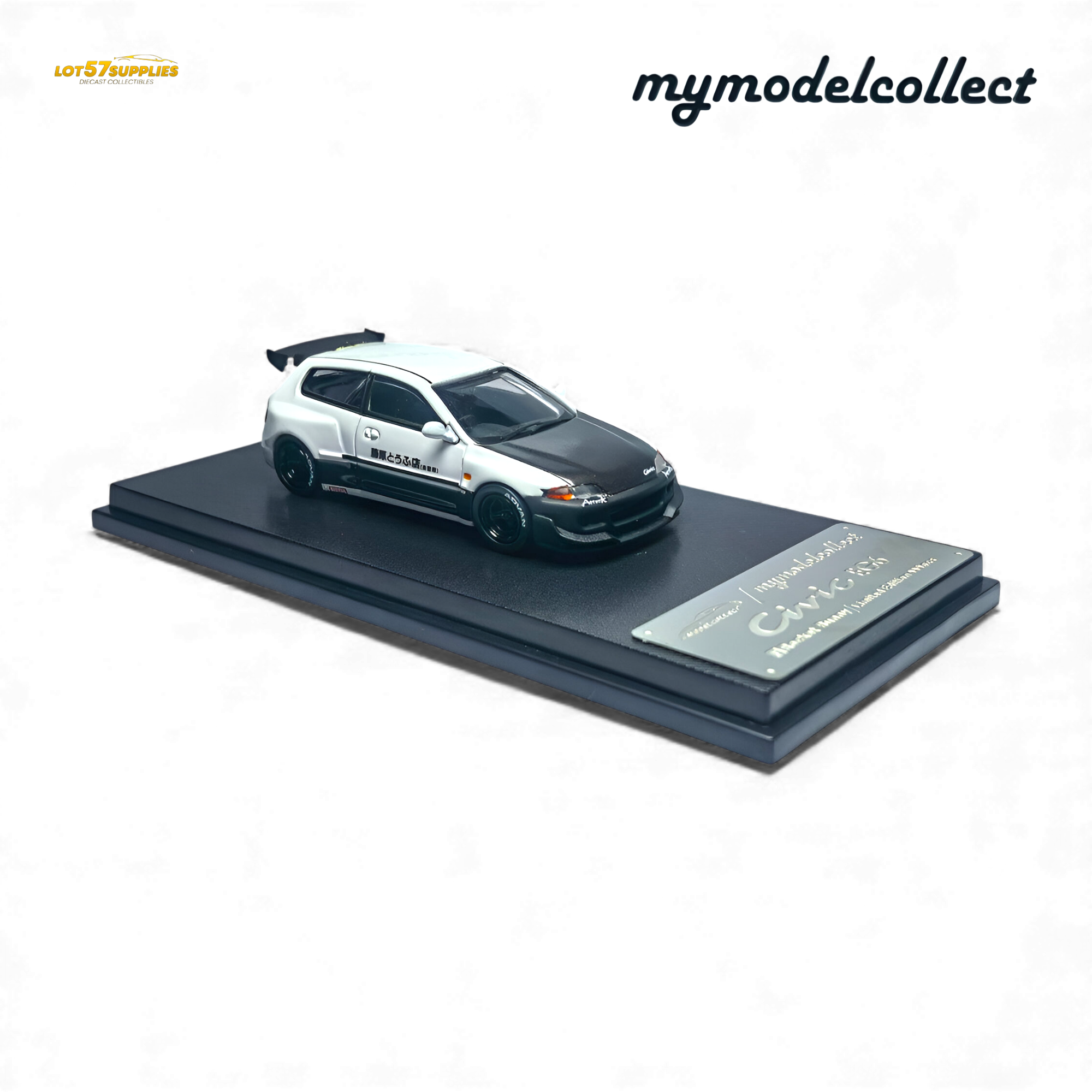 (Pre-Order) MC Civic EG6 Fujiwara Tofu Shop White Carbon 1:64