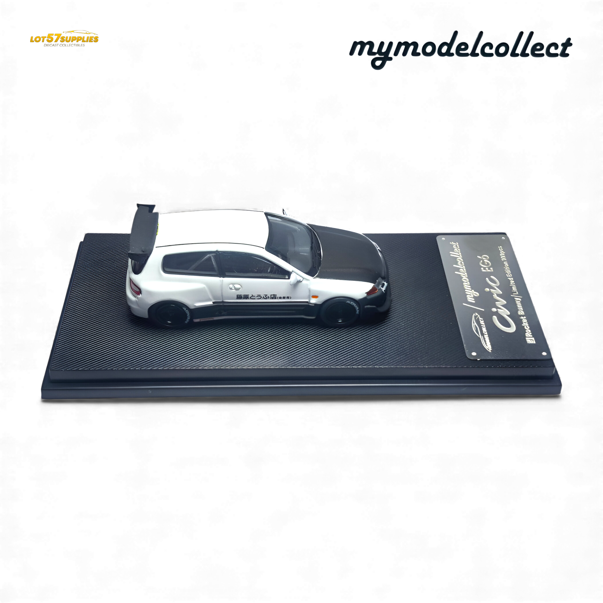 (Pre-Order) MC Civic EG6 Fujiwara Tofu Shop White Carbon 1:64