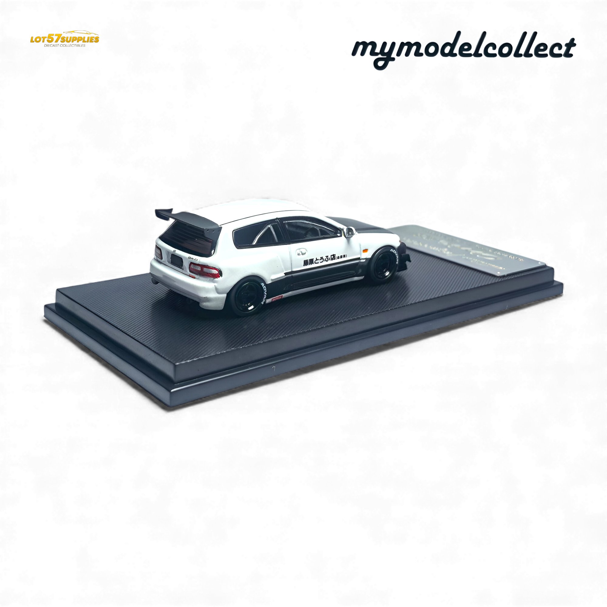 (Pre-Order) MC Civic EG6 Fujiwara Tofu Shop White Carbon 1:64