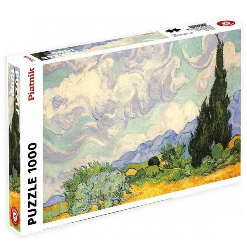 Wheat Field with Cypresses 1000 Piece Jigsaw Puzzle Piatnik - BIG FRENCHIES