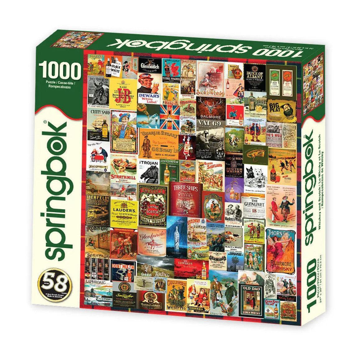 Whiskey & Scotch 1000 Piece Jigsaw Puzzle Springbok