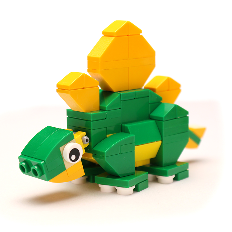 Stegosaurus - Custom Dinosaur Set made using LEGO parts-Custom LEGO Kit-BIG FRENCHIES-B3 Customs