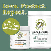 Wholistic Pet Organics Canine Complete 1lb Dog Multivitamin Powder 45 Scoops