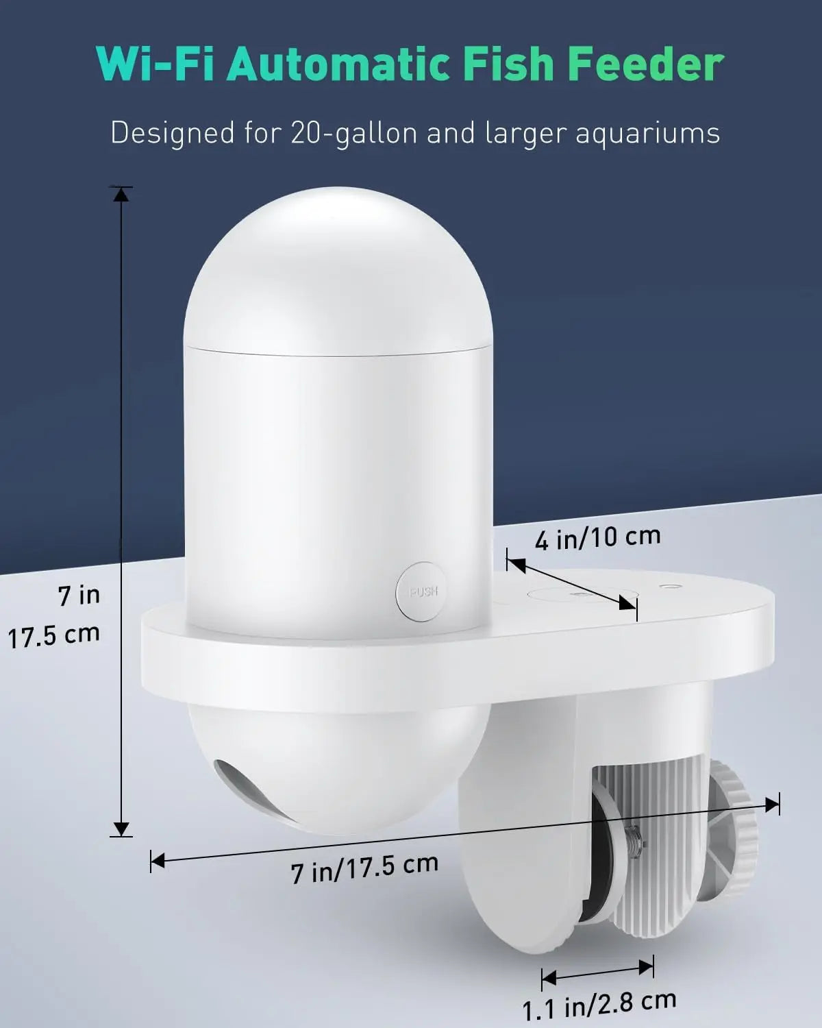 WiFi Automatic Fish Feeder with Camera App Control Moisture Proof 230ML - BIG FRENCHIES