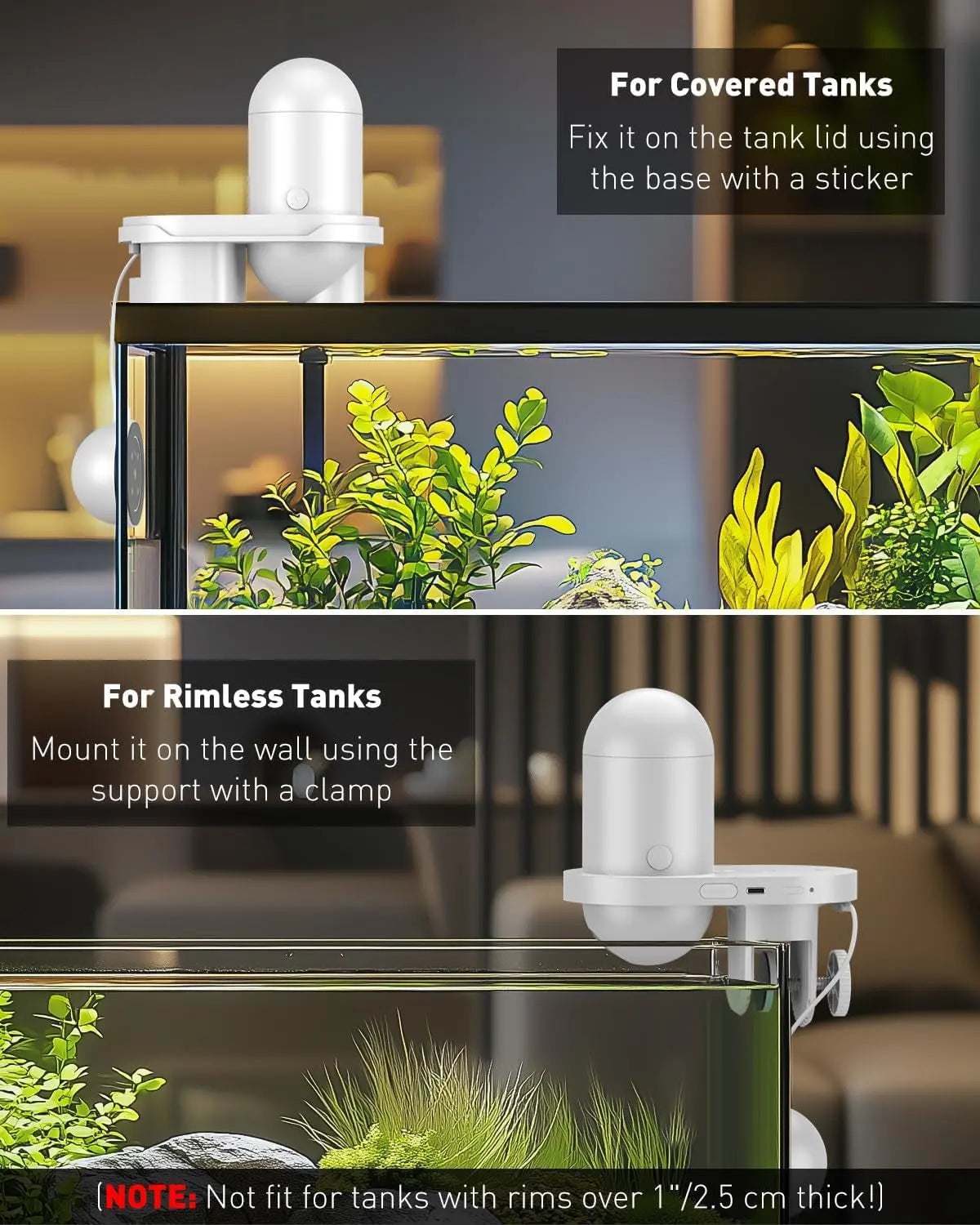 WiFi Automatic Fish Feeder with Camera App Control Moisture Proof 230ML - BIG FRENCHIES