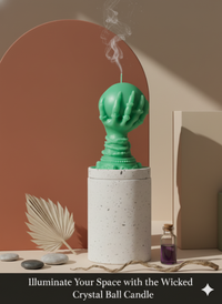 Crystal Ball Candle | Mystical Sculptural Soy Wax