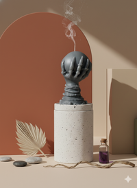 Crystal Ball Candle | Mystical Sculptural Soy Wax