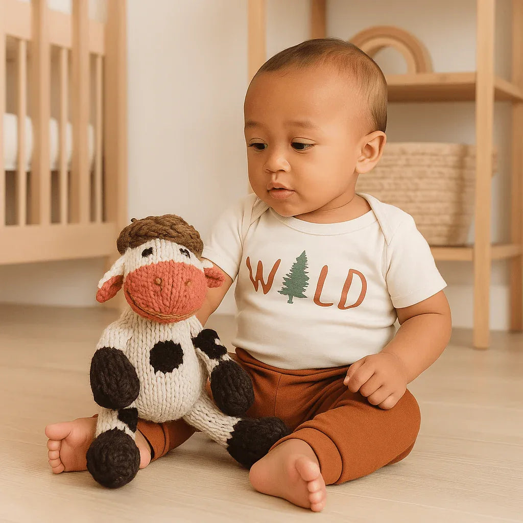 Wool Knit Buddy | Willa the Cow - BIG FRENCHIES