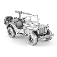 Willys MB Jeep Premium 3D Steel Model Kit Metal Earth