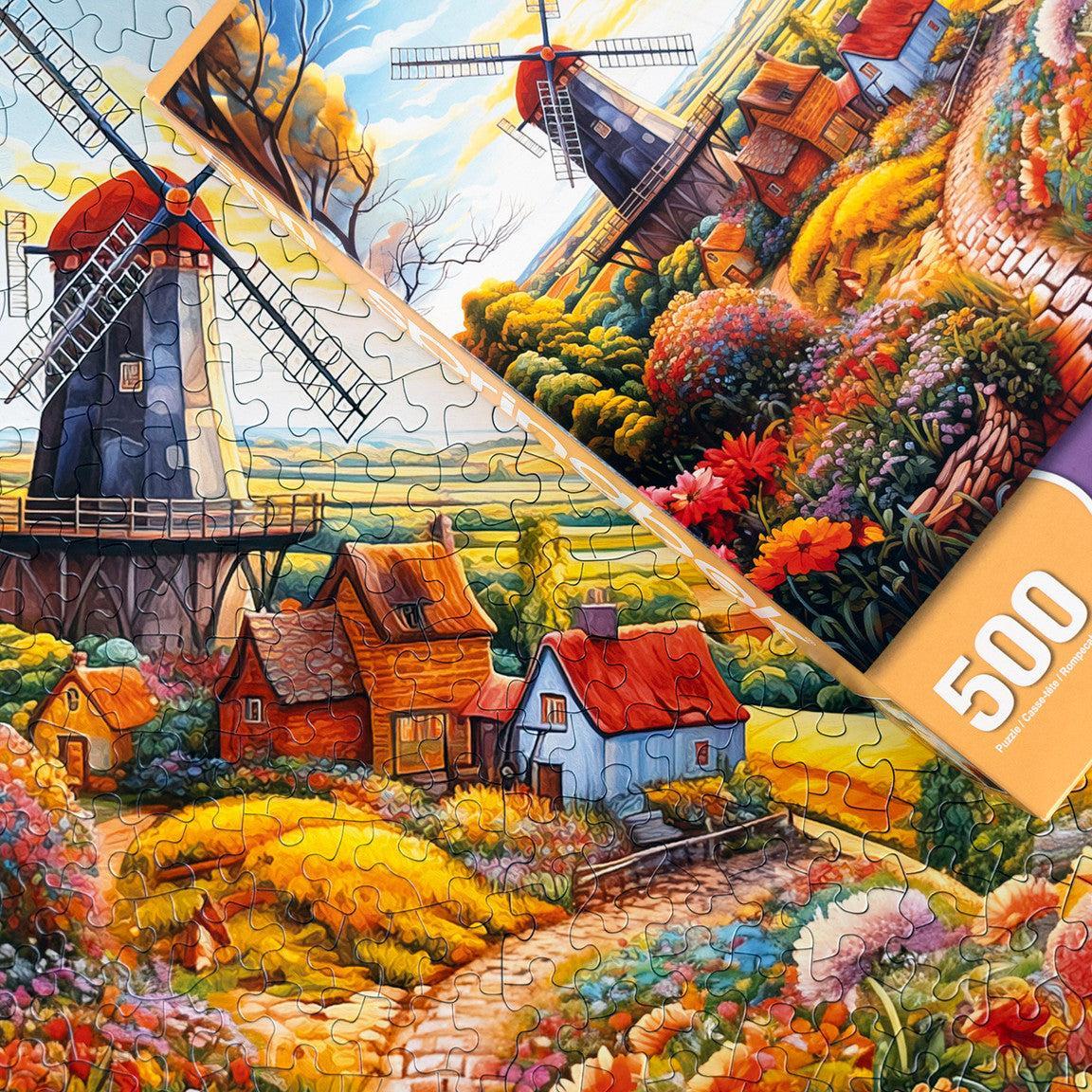 Windmill on the Farm 500 Piece Jigsaw Puzzle Springbok