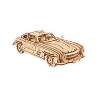 Winged Sports Coupe 3D Wood Model Kit UGEARS