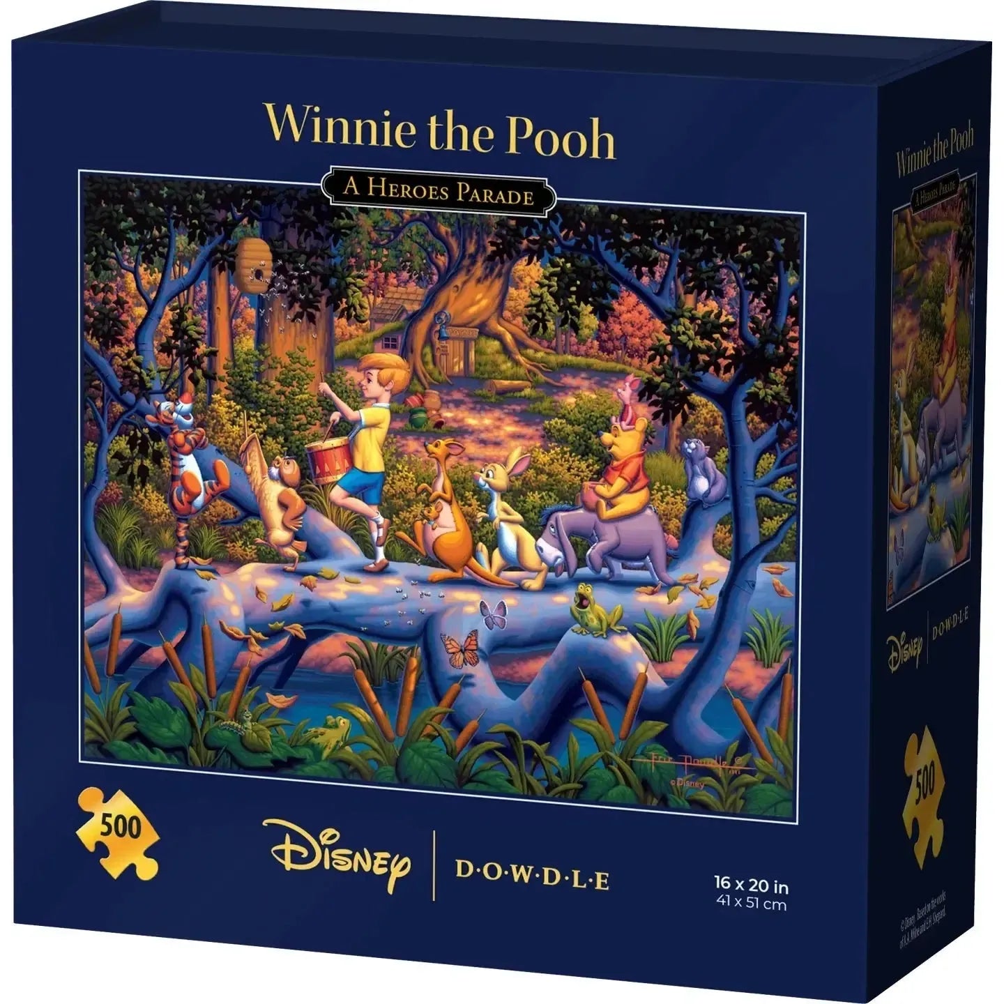 Winnie the Pooh A Heroes Parade 500 Piece Jigsaw Puzzle Disney x Dowdle