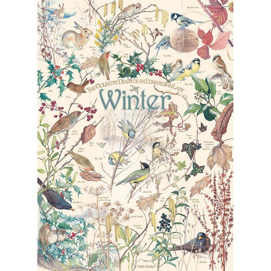 Winter Country Diary 1000 Piece Jigsaw Puzzle Cobble Hill