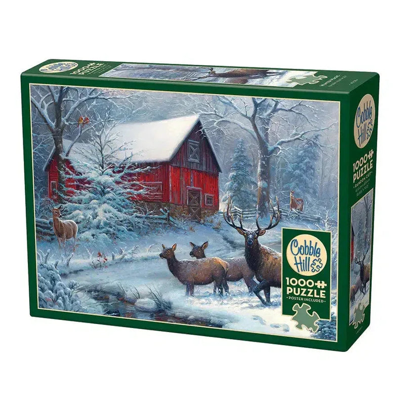 Winter Magic 1000 Piece Jigsaw Puzzle Cobble Hill - BIG FRENCHIES