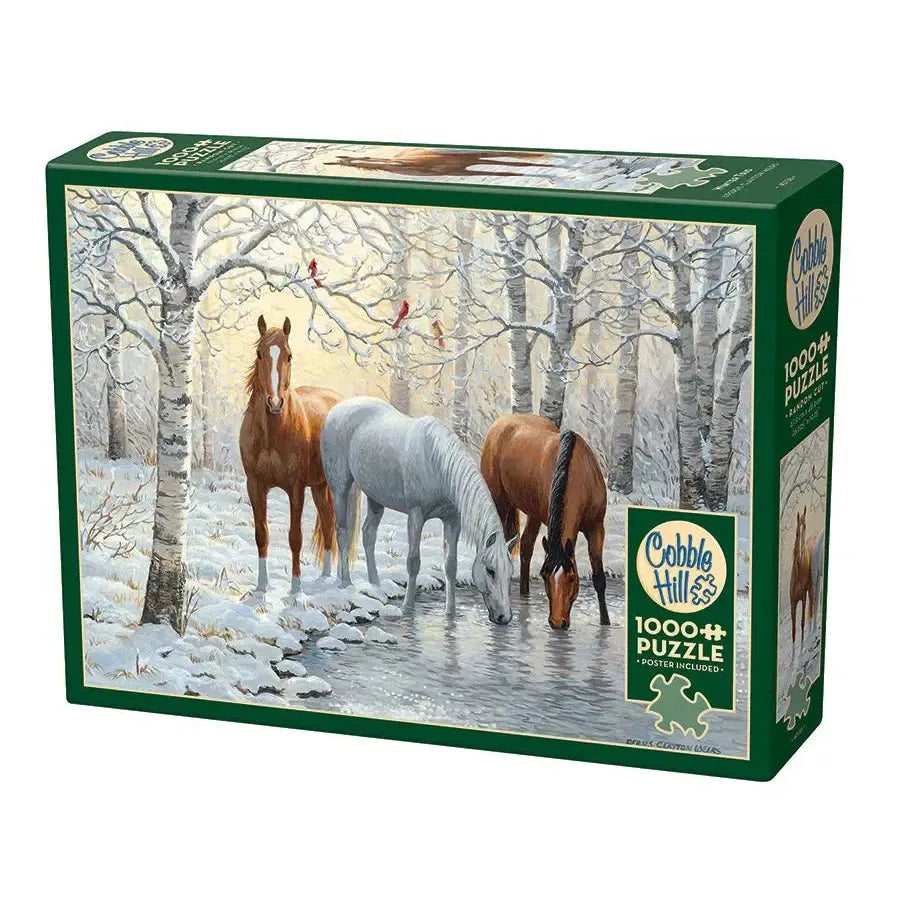 Winter Trio 1000 Piece Jigsaw Puzzle Cobble Hill