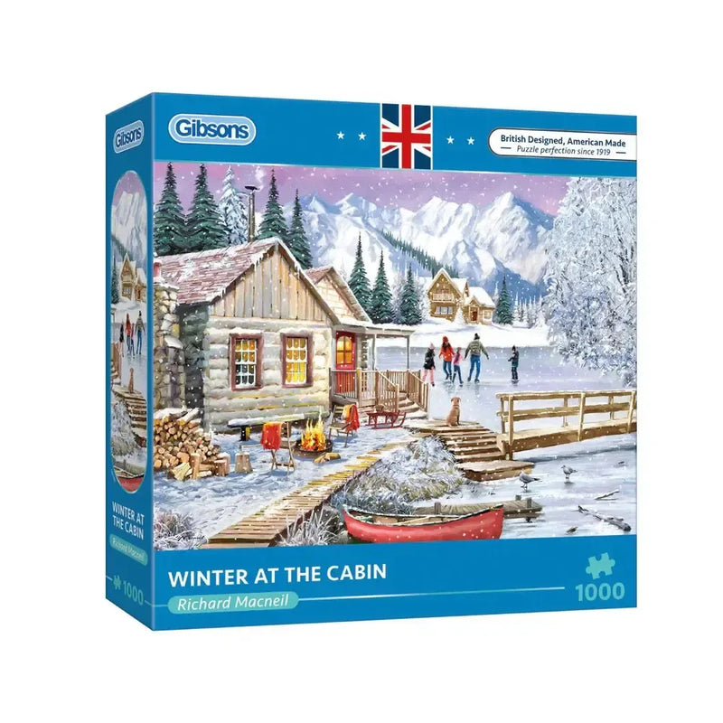 Winter in the Cabin 1000 Piece Jigsaw Puzzle Gibsons - BIG FRENCHIES