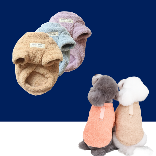 Winter Warm Plush Dog Sweater – Soft Pet Coat for Small Dogs & Puppies - BIG FRENCHIES