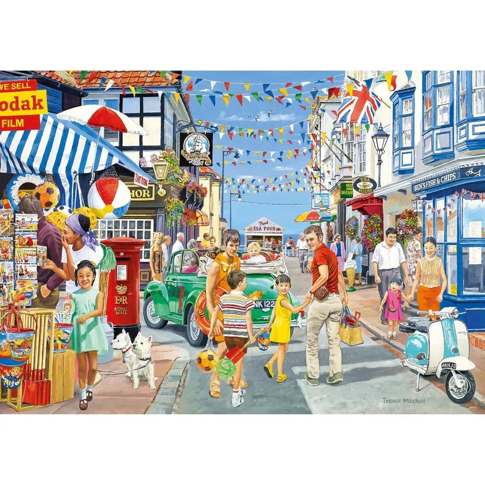 Wish You Were Here Set of 4 500 Piece Jigsaw Puzzles Gibsons