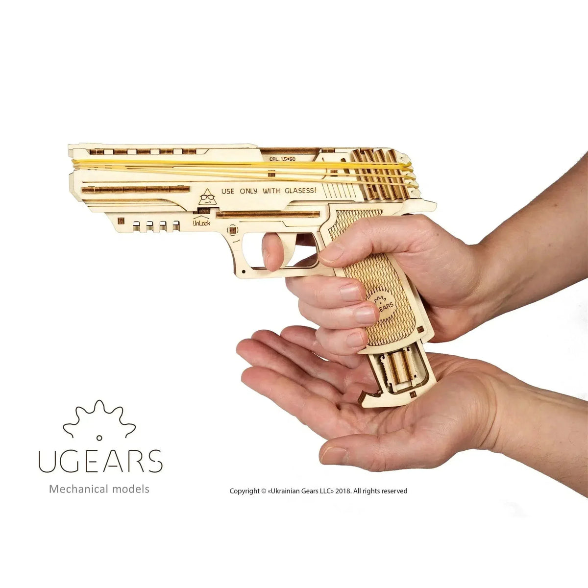 Wolf-01 Handgun 3D Wood Model Kit UGEARS - BIG FRENCHIES