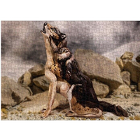 Wolf Body Painting 1000 Piece Jigsaw Puzzle Funwares