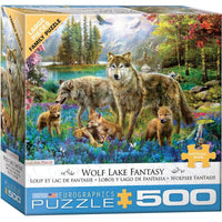 Wolf Lake Fantasy 500 Piece Jigsaw Puzzle Eurographics - BIG FRENCHIES