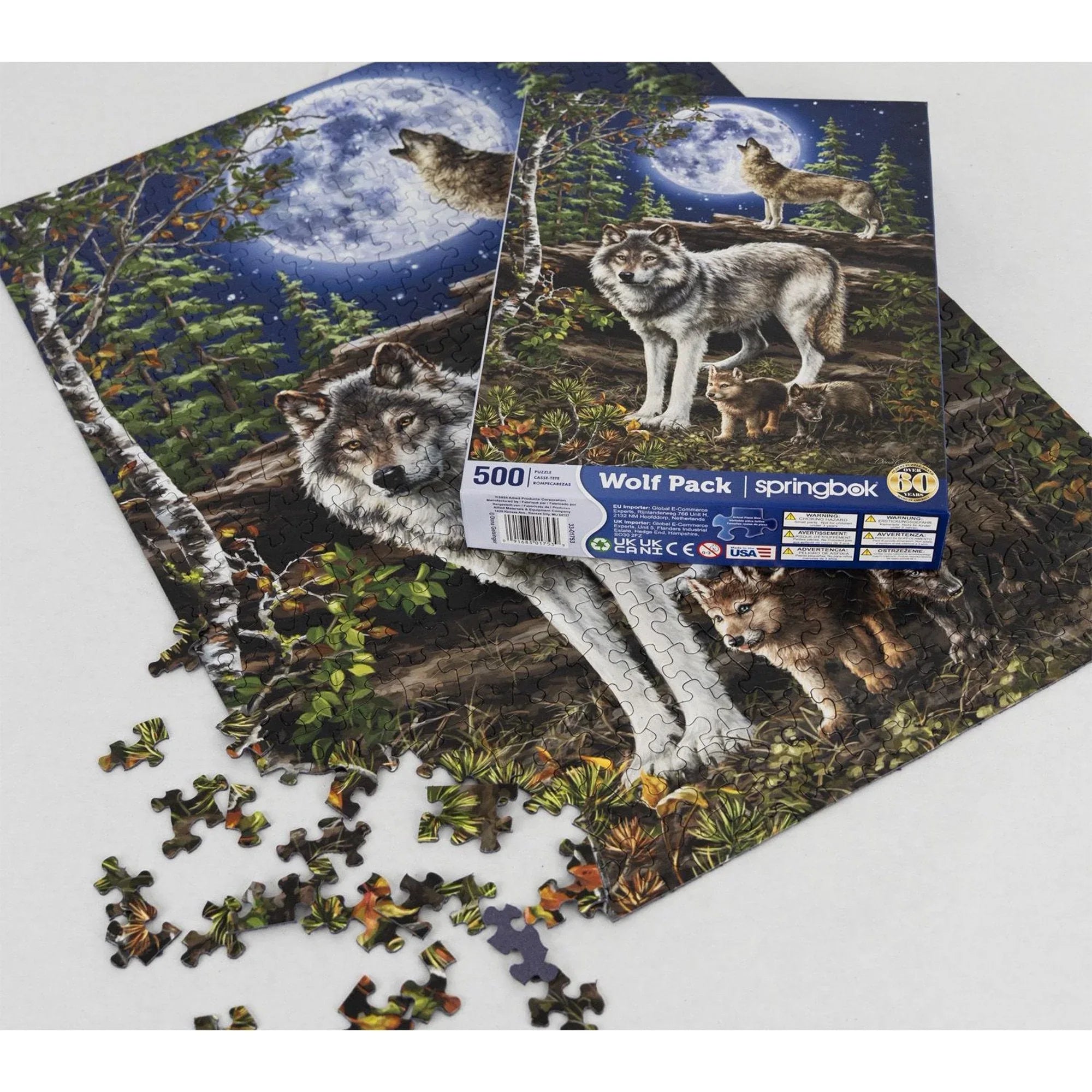 Wolf Pack 500 Piece Jigsaw Puzzle Springbok - BIG FRENCHIES