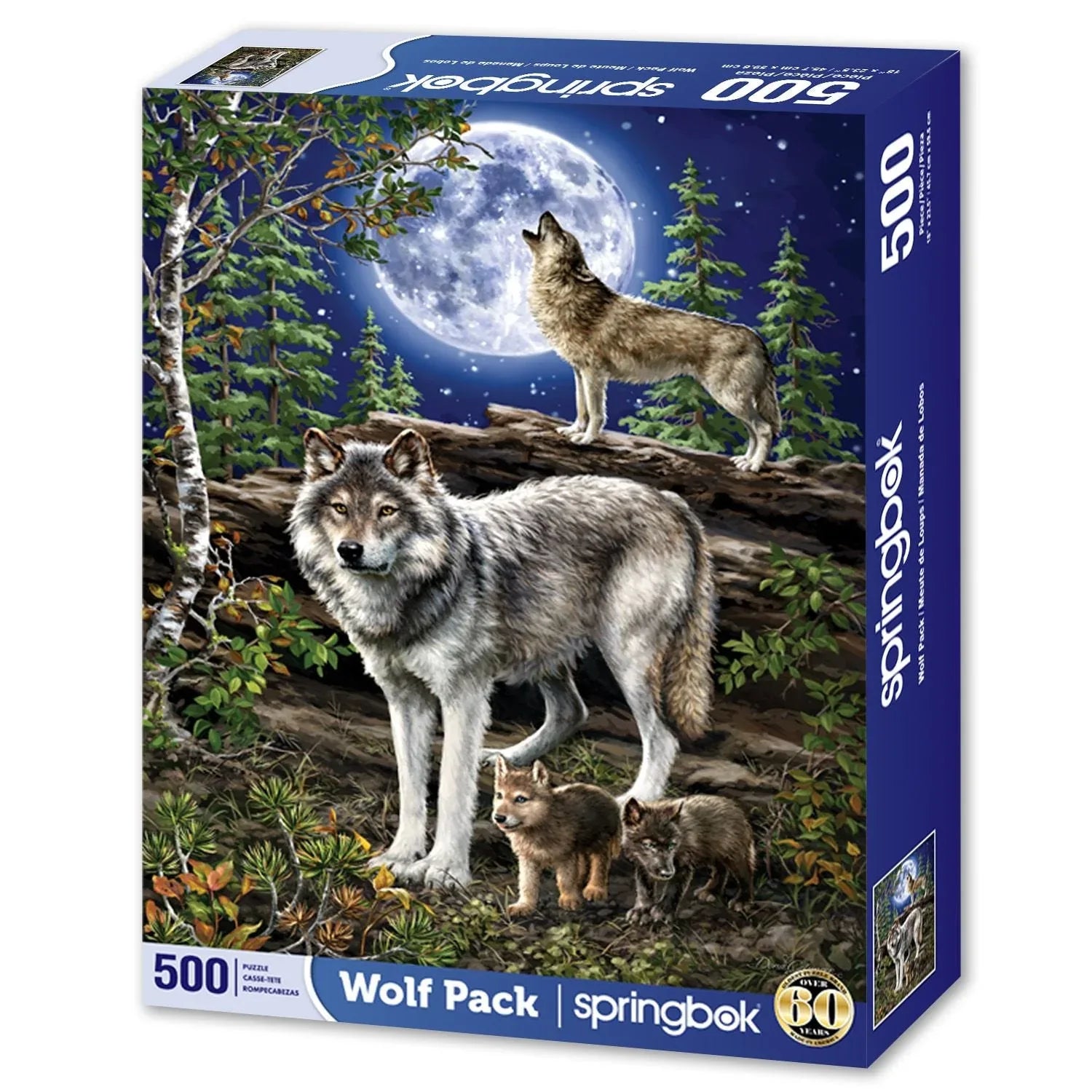 Wolf Pack 500 Piece Jigsaw Puzzle Springbok - BIG FRENCHIES