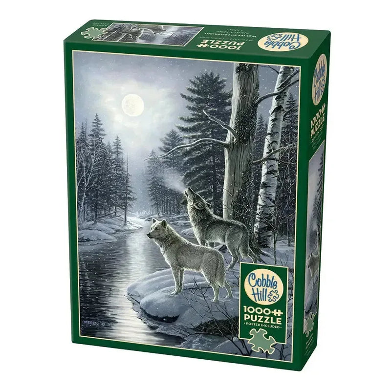 Wolves by Moonlight 1000 Piece Jigsaw Puzzle Cobble Hill - BIG FRENCHIES