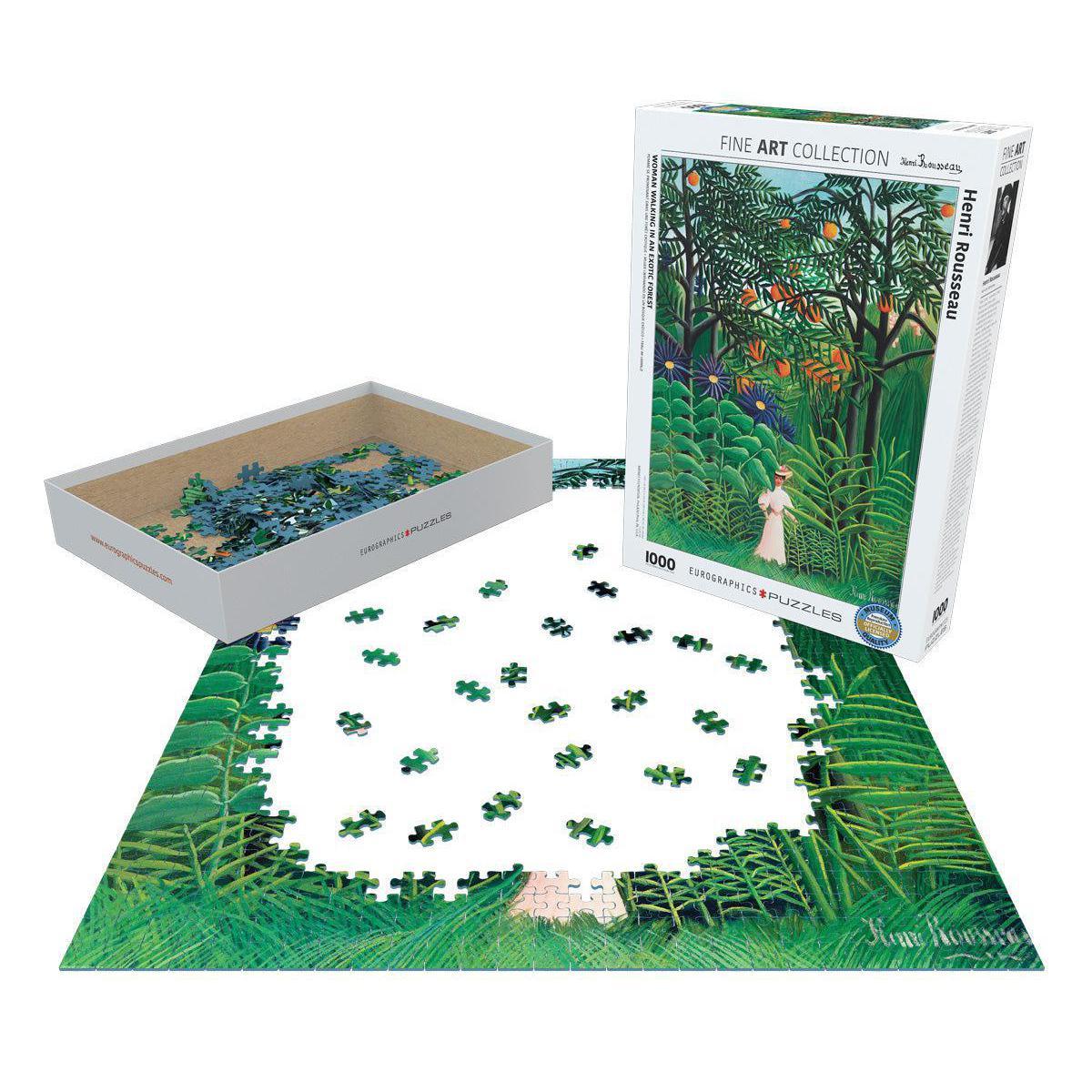 Woman Walking in an Exotic Forest 1000 Piece Jigsaw Puzzle Eurographics - BIG FRENCHIES