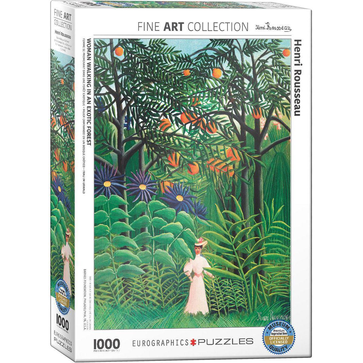 Woman Walking in an Exotic Forest 1000 Piece Jigsaw Puzzle Eurographics - BIG FRENCHIES