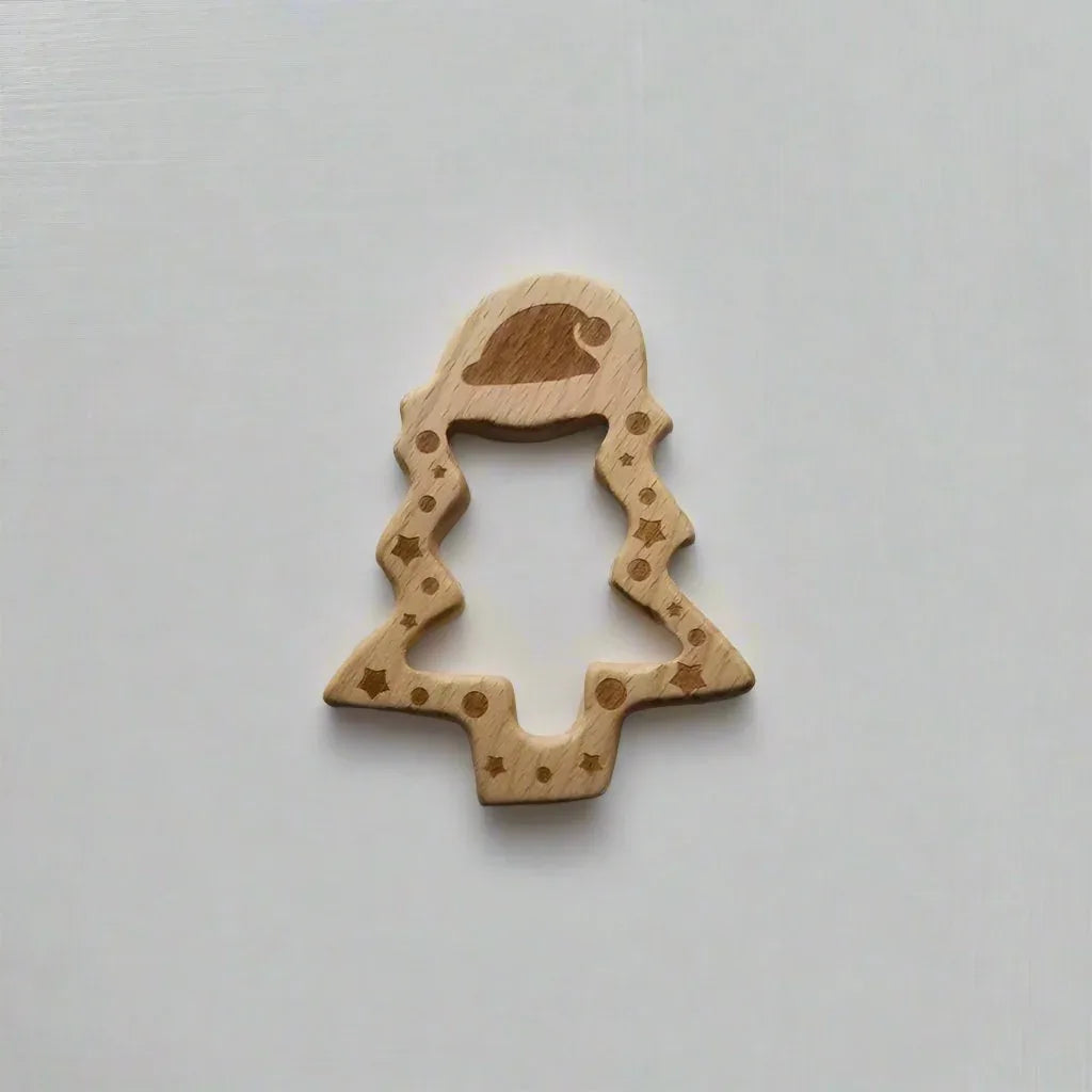 Christmas Tree Wooden Teether Toy - BIG FRENCHIES