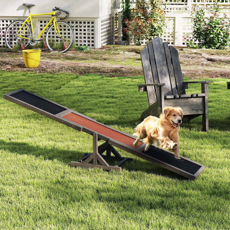 Wooden Dog Agility Seesaw Dog Outdoor Run Game Toy for Obstacle Courses-Pet Toys-BIG FRENCHIES-DirectDeals