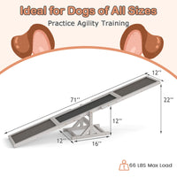 Wooden Dog Agility Seesaw Dog Outdoor Run Game Toy for Obstacle Courses