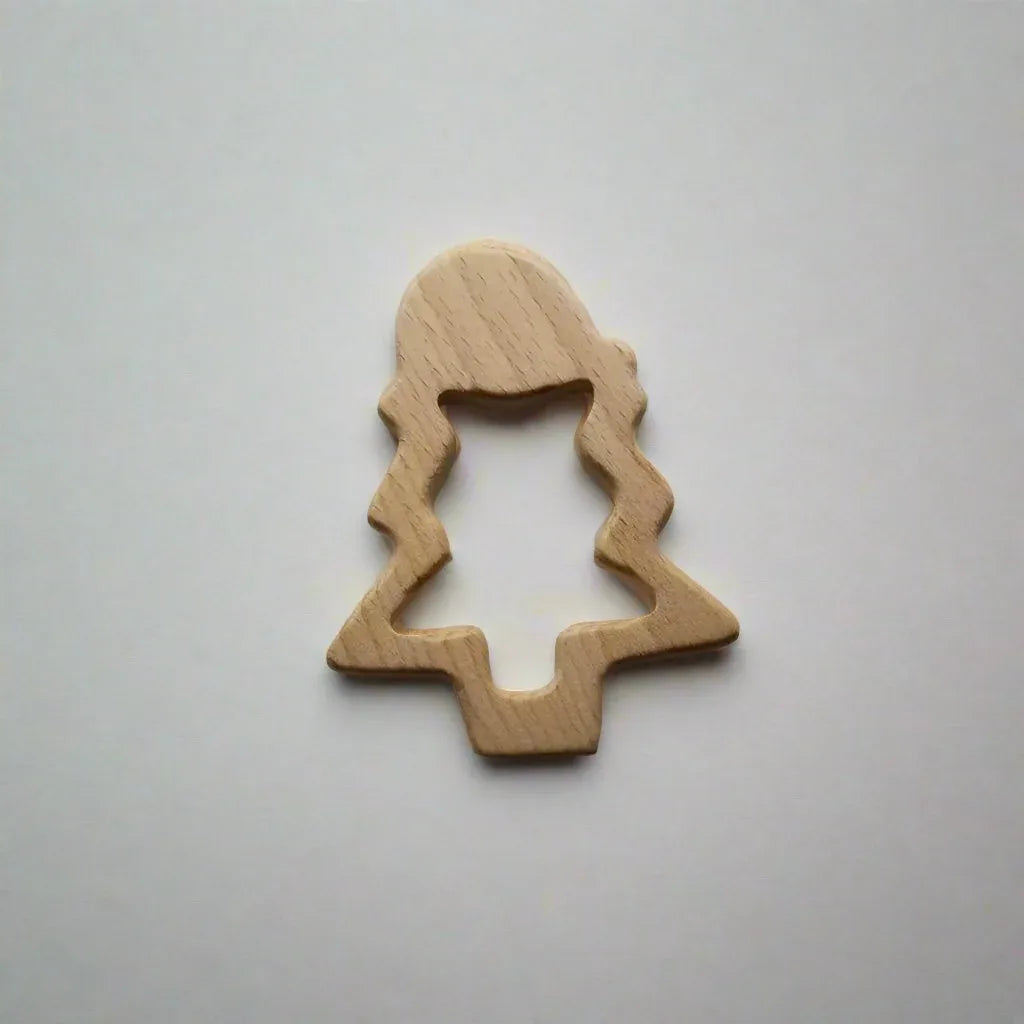 Christmas Tree Wooden Teether Toy - BIG FRENCHIES