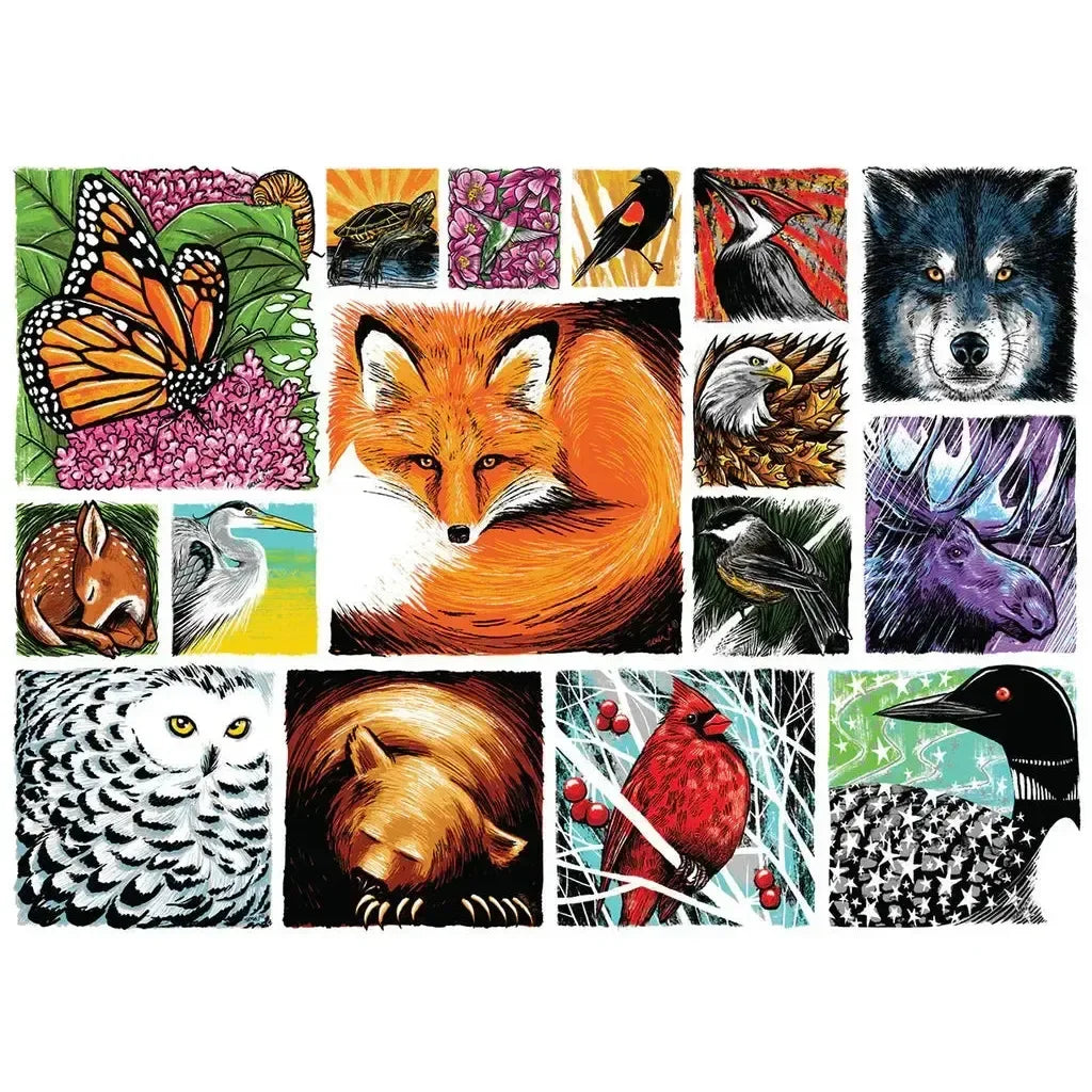 Woodland Critters "Mixed Up" 1000 Piece Jigsaw Puzzle PuzzleTwist - BIG FRENCHIES