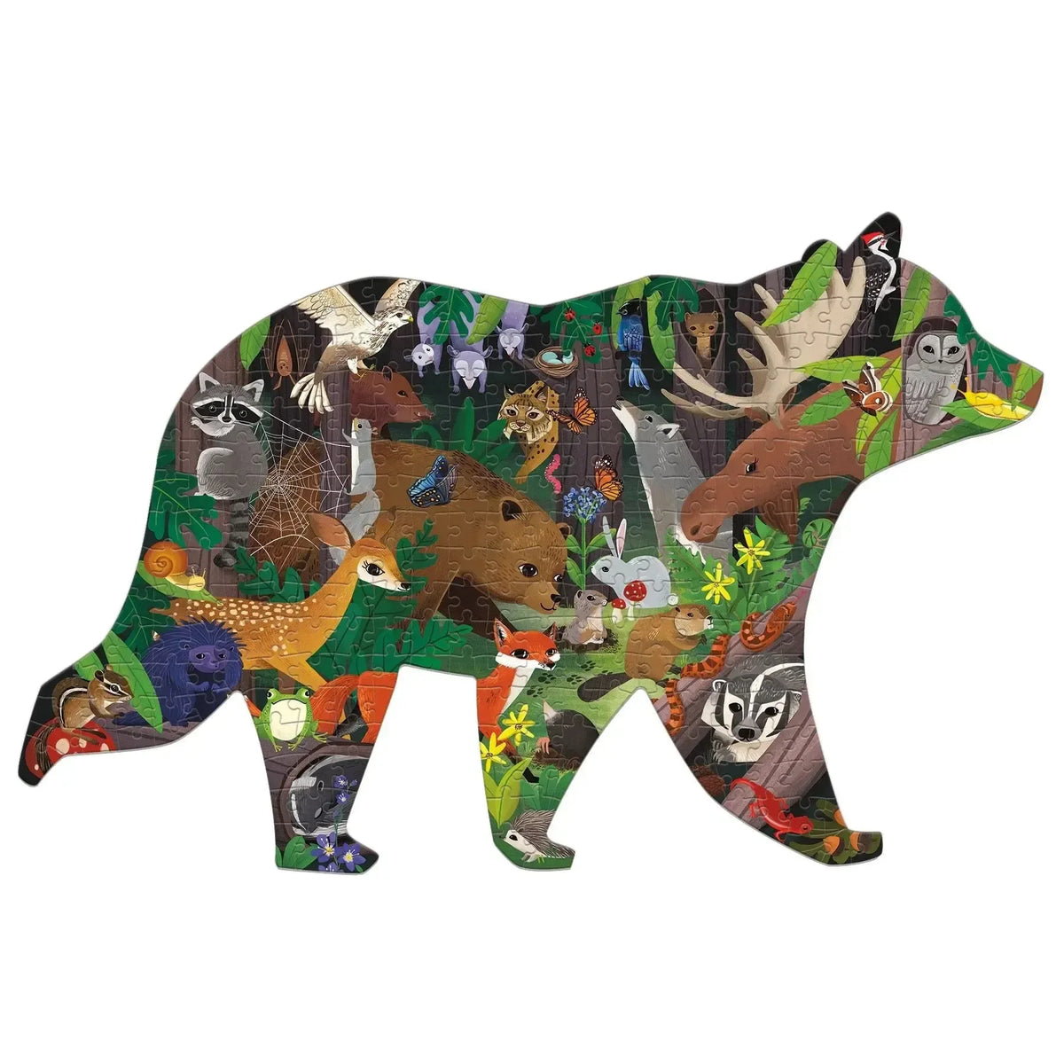 Woodland Forest 300 Piece Shaped Jigsaw Puzzle Mudpuppy - BIG FRENCHIES