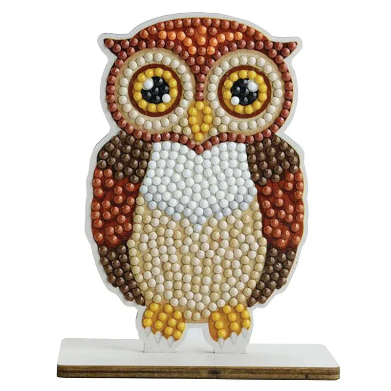 Woodland Owl Crystal Art Fantasy Buddies Kit Craft Buddy - BIG FRENCHIES