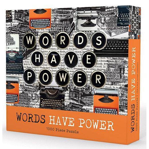Words Have Power 1000 Piece Jigsaw Puzzle Gibbs Smith - BIG FRENCHIES