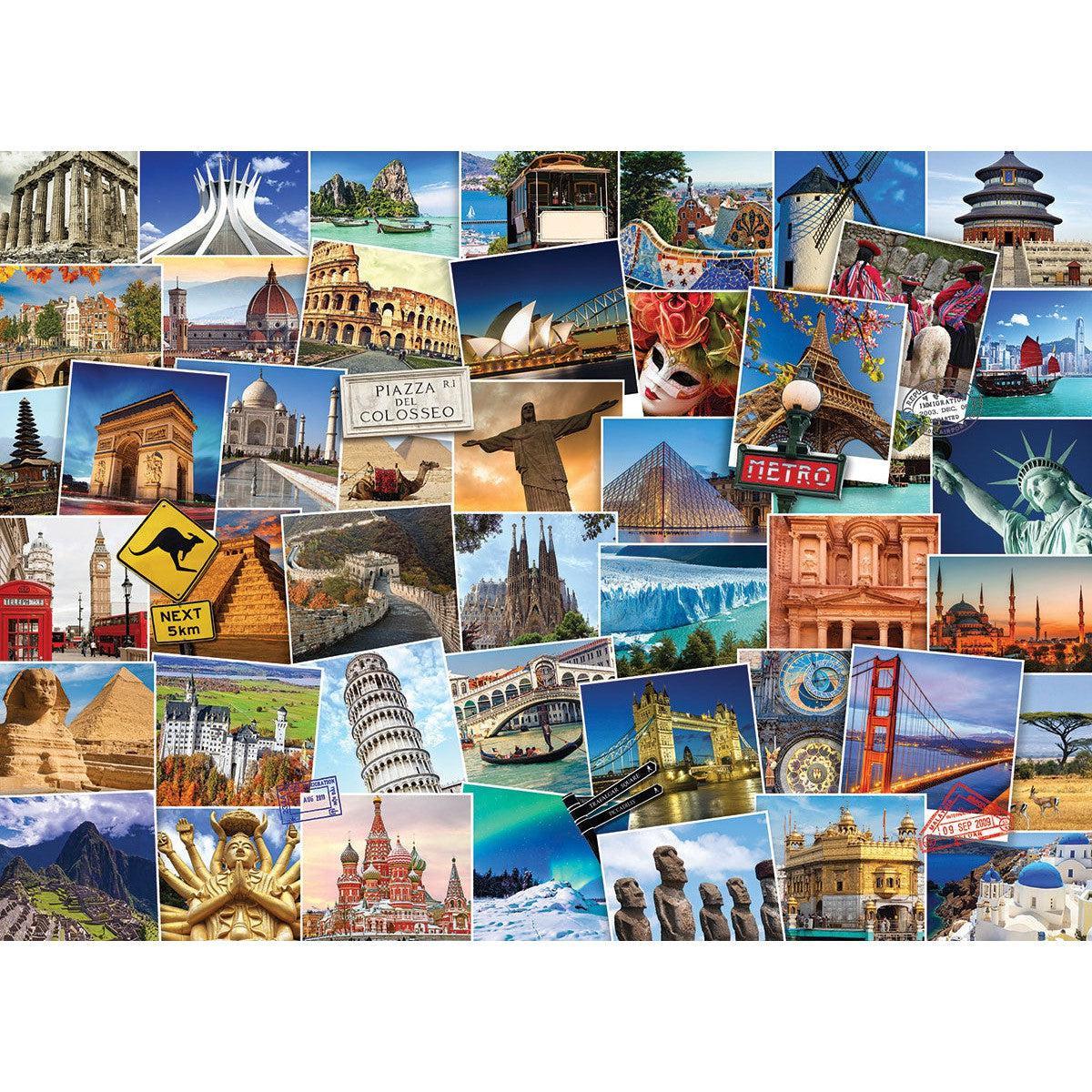 World Globetrotter 1000 Piece Jigsaw Puzzle Eurographics - BIG FRENCHIES