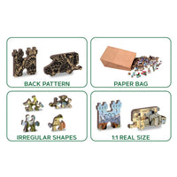 World Landmarks 300 Piece Wood Jigsaw Puzzle Wooden City