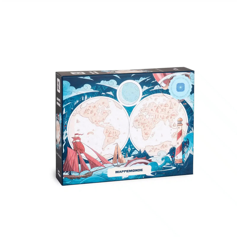 World Map 1000 Piece Premium Jigsaw Puzzle Heol - BIG FRENCHIES