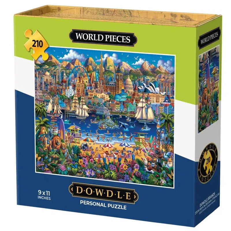 World Pieces 210 Piece Jigsaw Puzzle Dowdle - BIG FRENCHIES