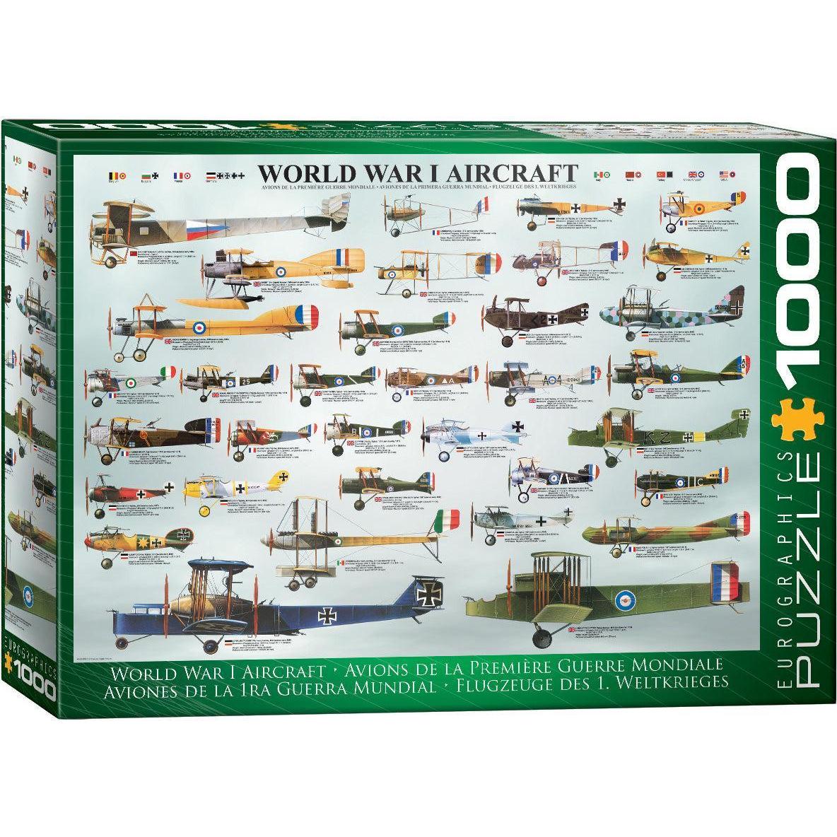 World War 1 Aircraft 1000 Piece Jigsaw Puzzle Eurographics