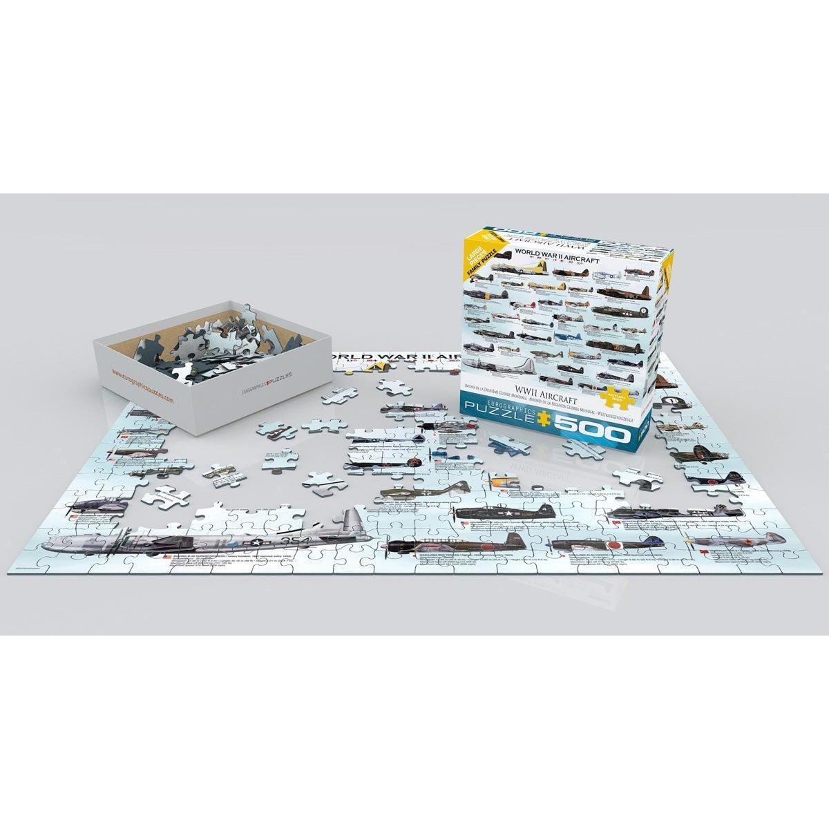 World War 2 Aircraft 500 Piece Jigsaw Puzzle Eurographics