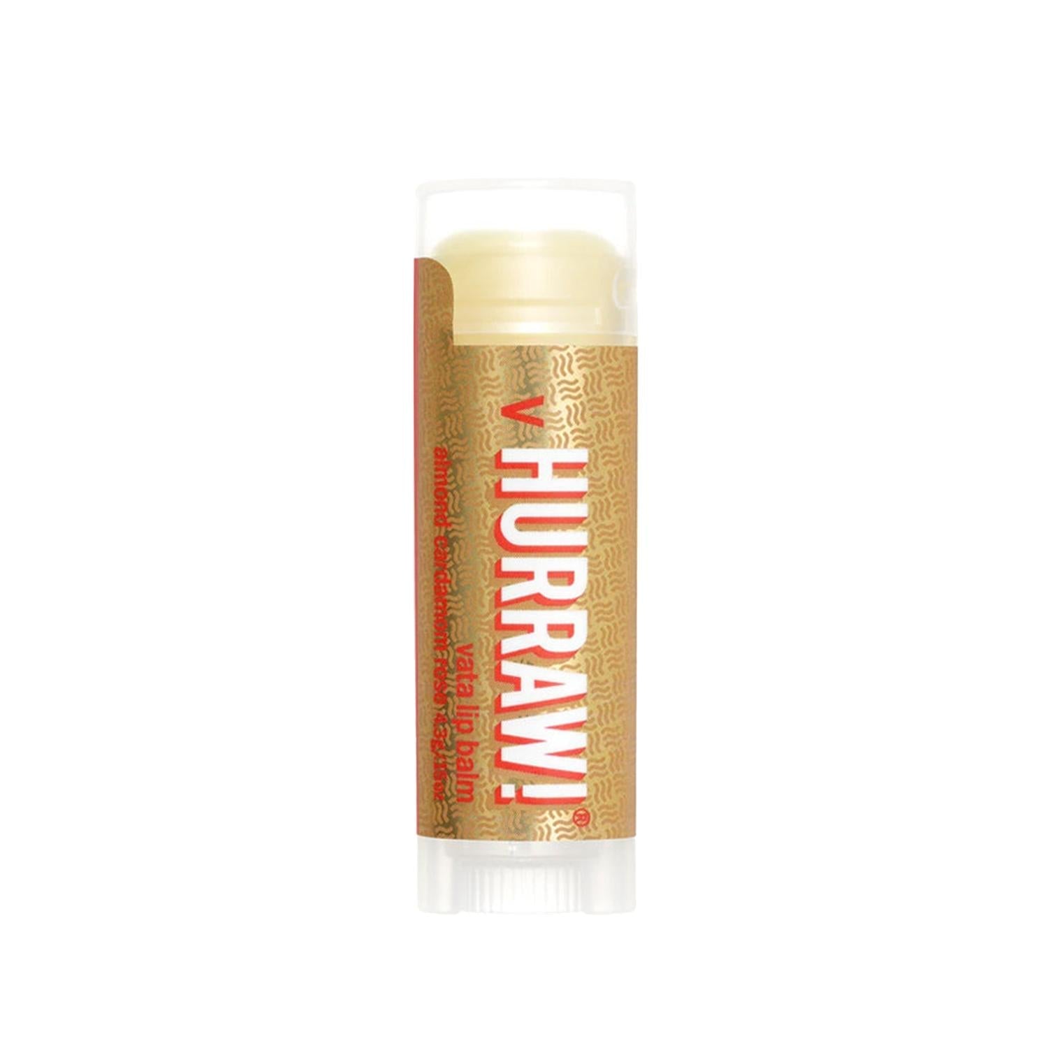 Hurraw Natural Lip Balm Cardamom Almond Flavor - Organic Lip Care for Health-Conscious Consumers, 4.8g