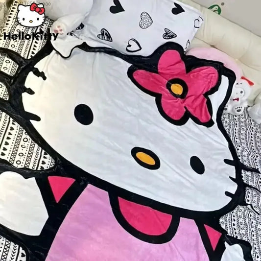 Hello Kitty Plush Blanket - # BAGE41110011 - BIG FRENCHIES