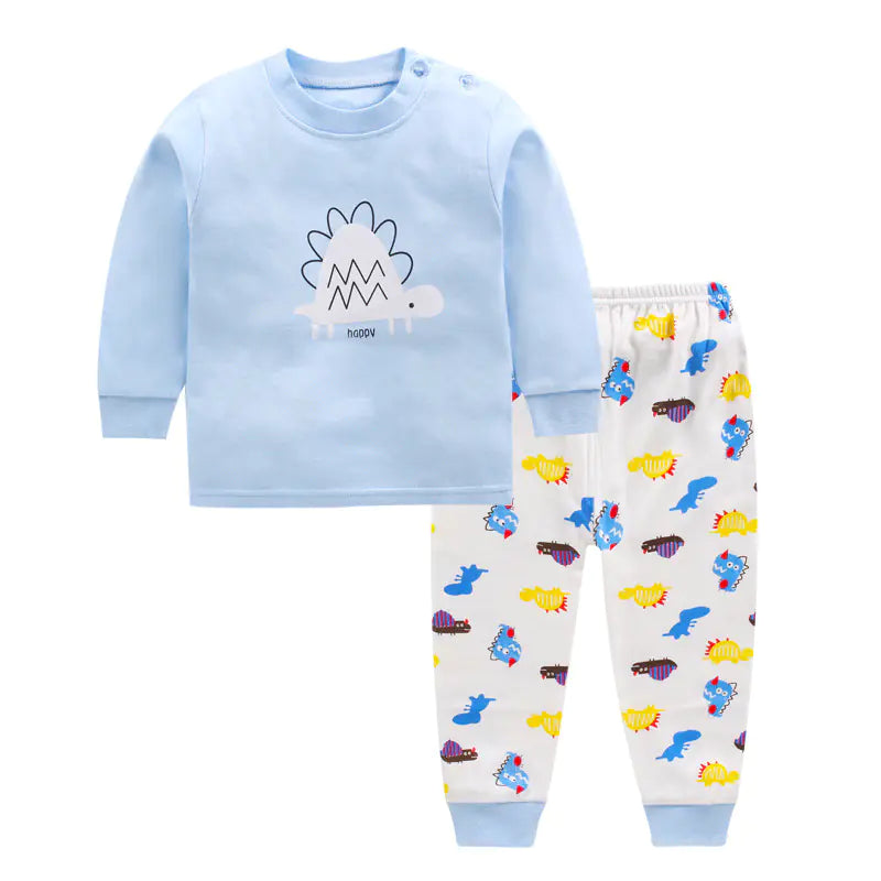 Cotton Pajama Set for Kids 0-5 Years with Cartoon Design - # BAAA81810020