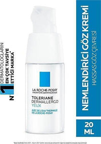 La Roche Posay Toleriane Ultra Eye Cream - Hypoallergenic Niacinamide Eye Care for Sensitive Skin, 0.68 fl oz