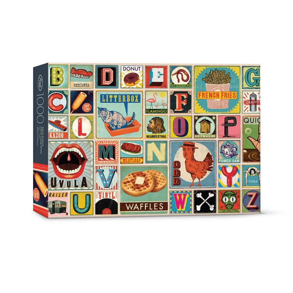XYZ Blocks 1000 Piece Jigsaw Puzzle Fred