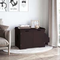 Cat Litter Box Nightstand End Table Enclosure - BIG FRENCHIES